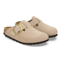 BIRKENSTOCK BOSTON BIG BUCKLE NUBUK SANDCASTLE NAHKASANDAALIT