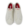 PEU TOURING MEN WHITE MEN'S LEATHER SNEAKERS