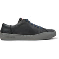 PEU TOURING BLACK/GRAY LEATHER SNEAKERS