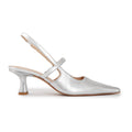 SLINGBACK SOFT SILVER - leather loafers