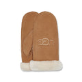 UGG CLASSIC EMB MITTEN CHESTNUT SHEEPSKIN SHEEPSKIN GLOVES