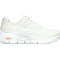 ARCH FIT WHITE SNEAKERS WITH ARCH SUPPORT