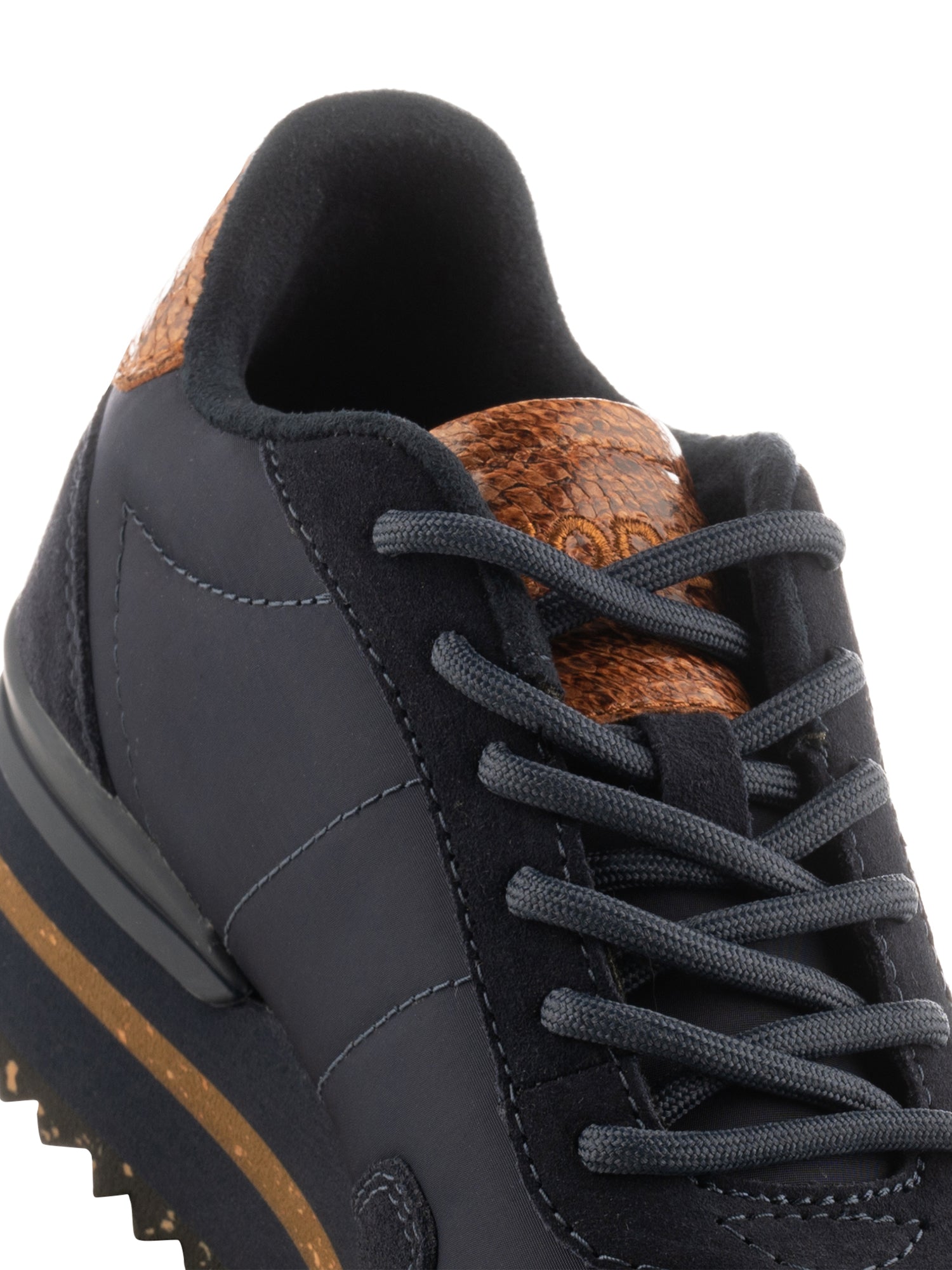 Nora Iii Plateau Sneaker Woden Nora III Leather Plateau Dark Navy